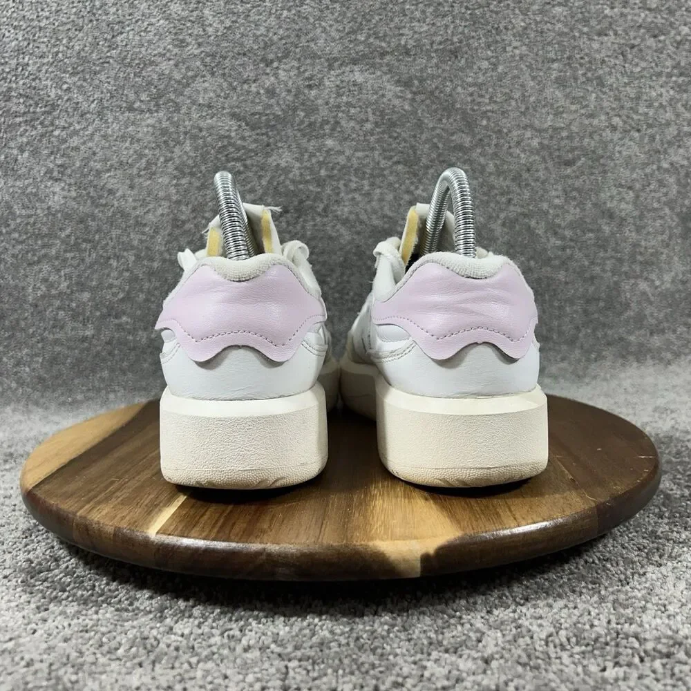 New Balance CT302 CT302SP Women’s Size 8 White Pink Leather Casual Shoes Used